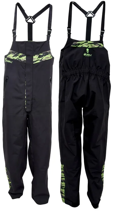 Gunki vodotěsné kalhoty camo waterproof bib and brace 30k - m