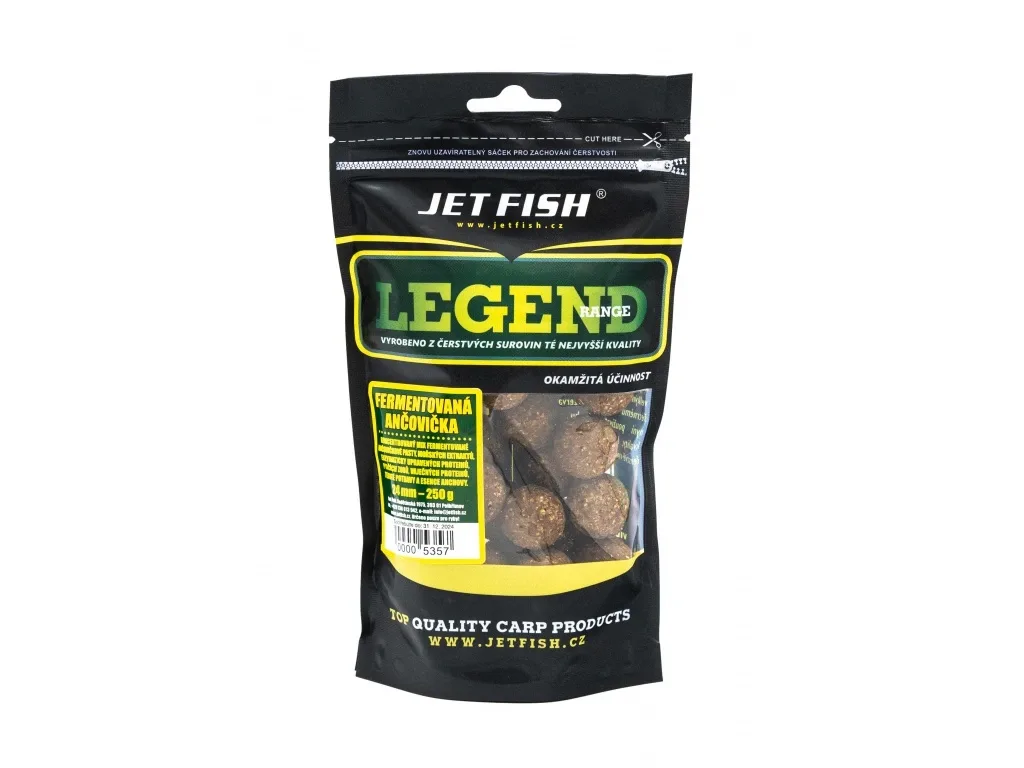 Jet Fish Boilie Legend Range Fermentovaná Ančovička Hmotnost: 250g, Průměr: 20mm