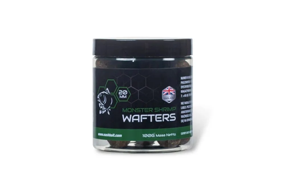 Nash Vyvážené Boilie Wafters Monster Shrimp - 12mm