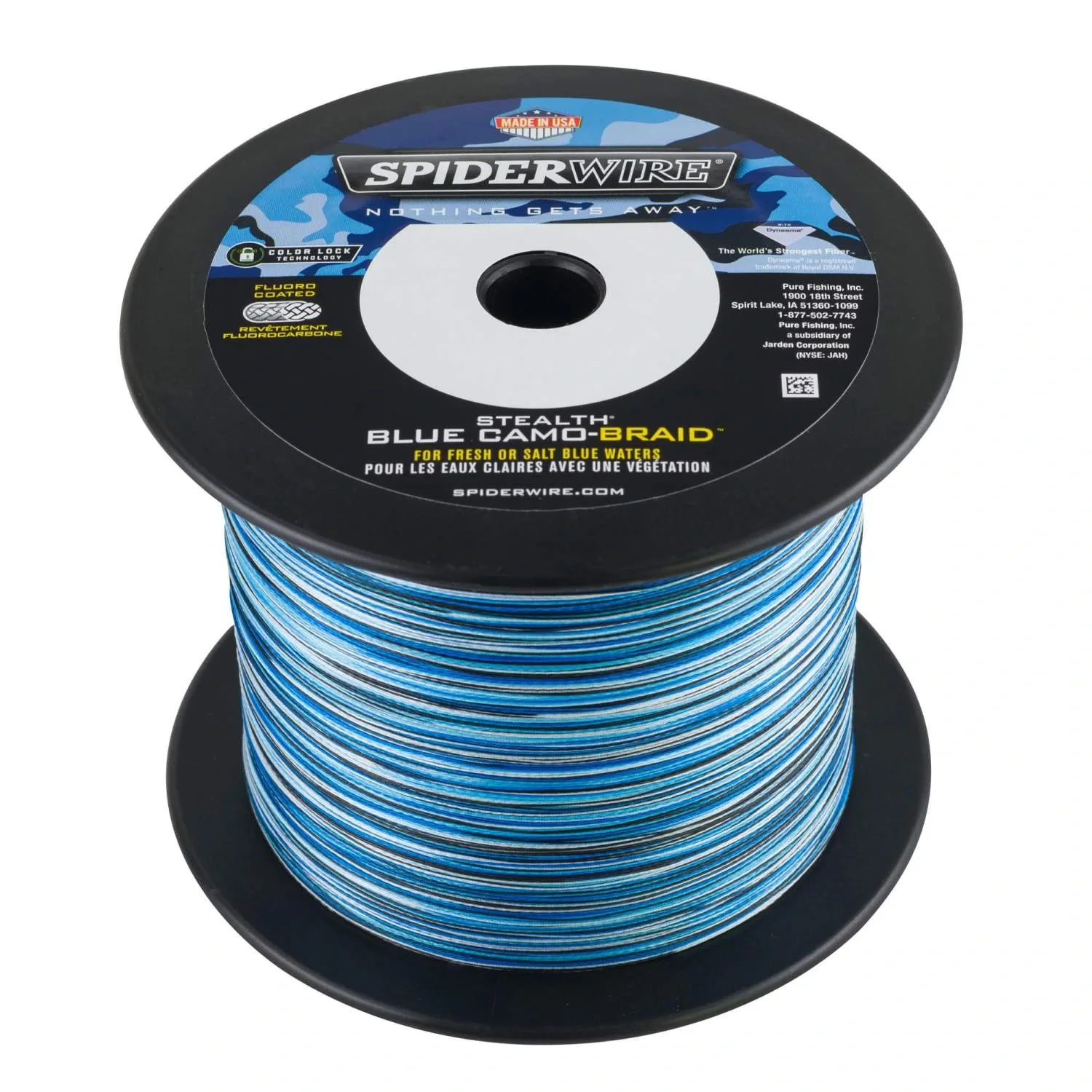 Spiderwire Pletená Šňůra Stealth Smooth x8 Blue Camo 1m Nosnost: 46,3kg, Průměr: 0,39mm