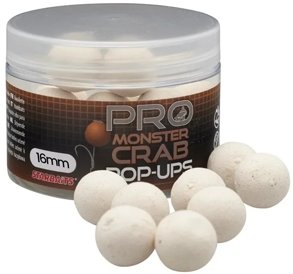 Starbaits Plovoucí Boilies POP UP Pro Monster Crab Hmotnost: 50g, Průměr: 12mm