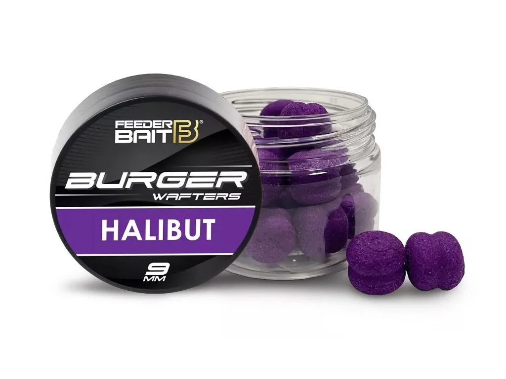 FeederBait Neutálně Vyvážené Nástrahy Burger Wafters 9mm Průměr: 9mm, Příchuť: Halibut