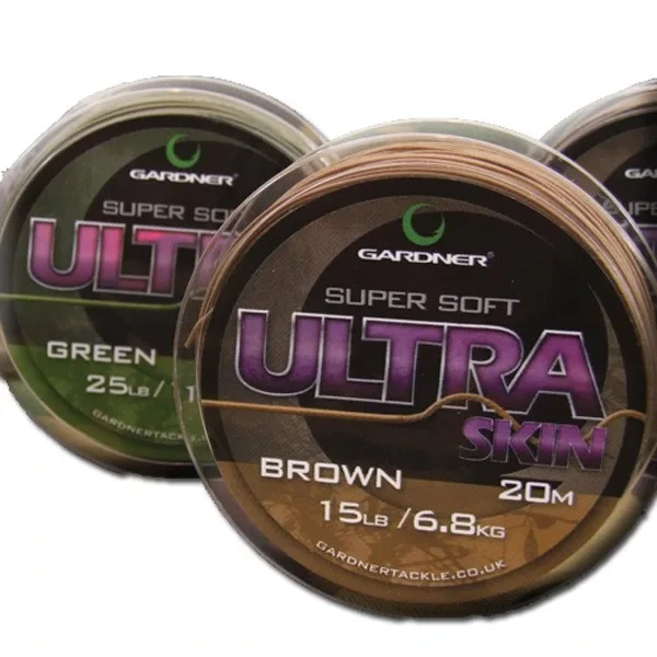 Gardner Splétaná Šňůra Ultra Skin 20m Brown Nosnost: 15lb (6,8kg)