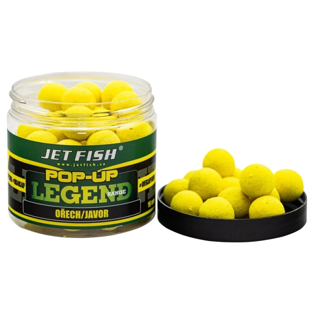 Jet Fish Plovoucí Boilie Legend Range Ořech / Javor Hmotnost: 40g, Průměr: 12mm