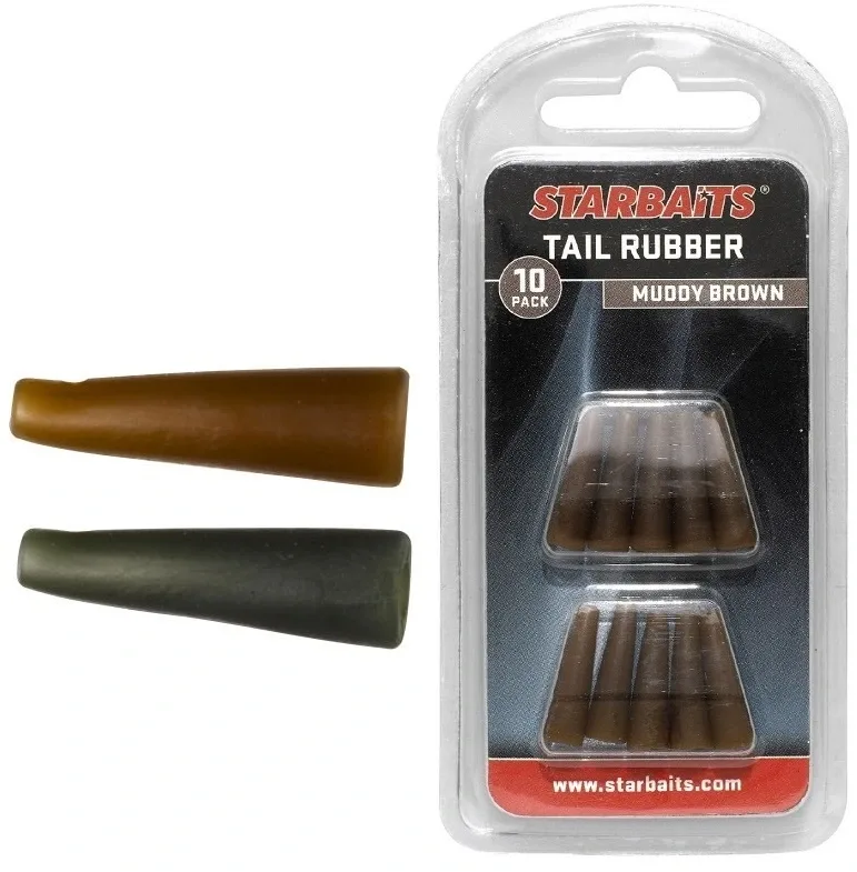 Starbaits Starbait Převleky Tail Rubbers zelená 10ks