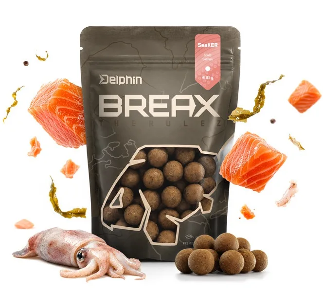 Delphin boilies breax seaker oliheň losos 300 g - 24 mm