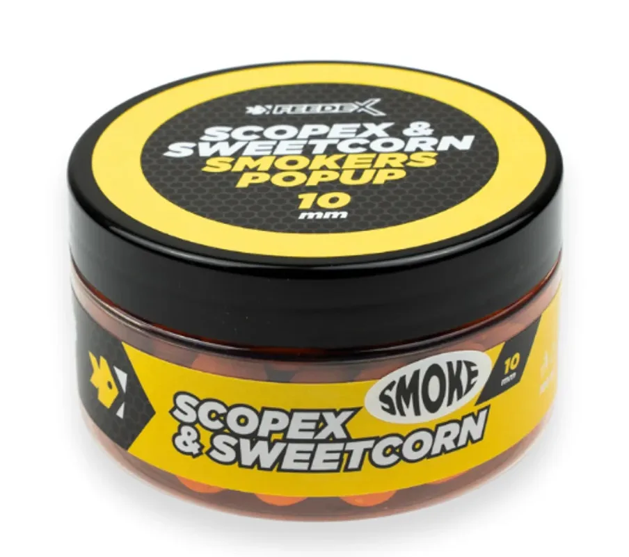 Feeder expert plovoucí boilie smokers pop-up 100 ml 10 mm - scopex kukuřice