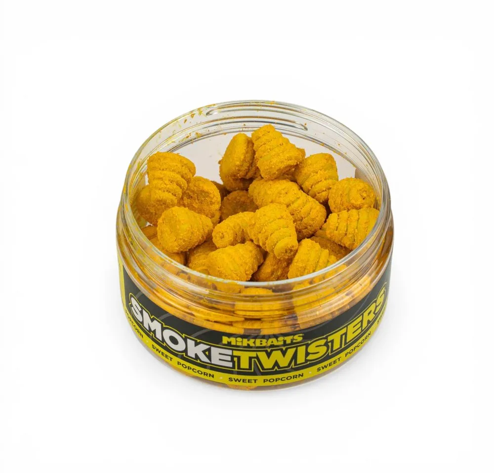 Mikbaits Boilies Smoke Twisters 12mm 100ml - Sweet Popcorn
