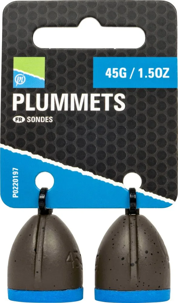 Preston inovations zátěž pro zjištění hloubky plummets 2 ks - 15 g – PRESTON INNOVATIONS
