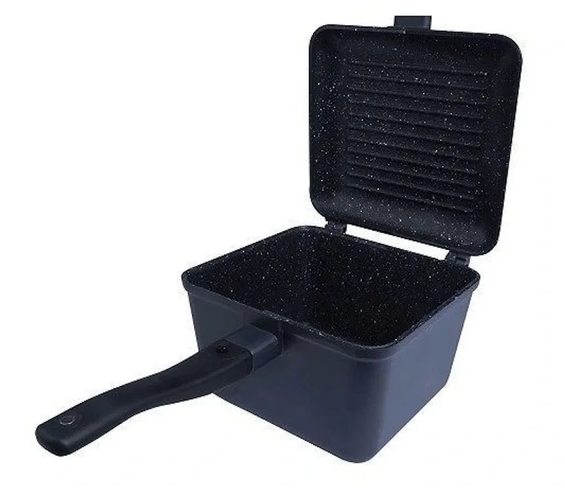 RidgeMonkey Pánev Connect Deep Pan and Griddle XL Granite Edition