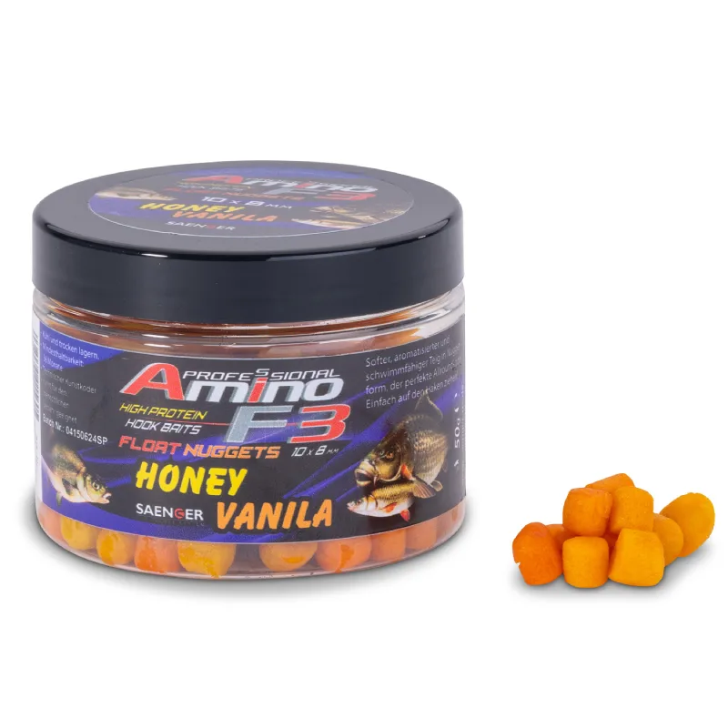 Saenger plovoucí nugetky amino f-3 midi 10x8 mm 50 g - medová vanilka