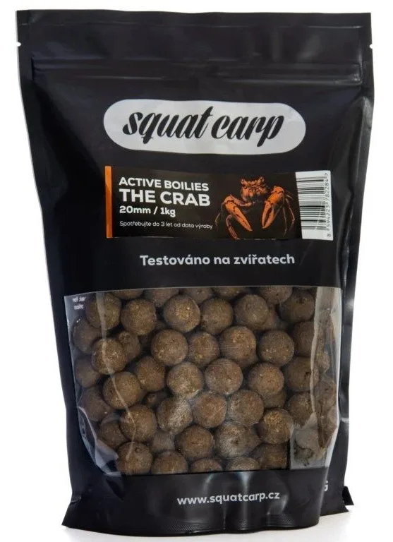 Squat carp active boilies the crab - 1 kg 20 mm
