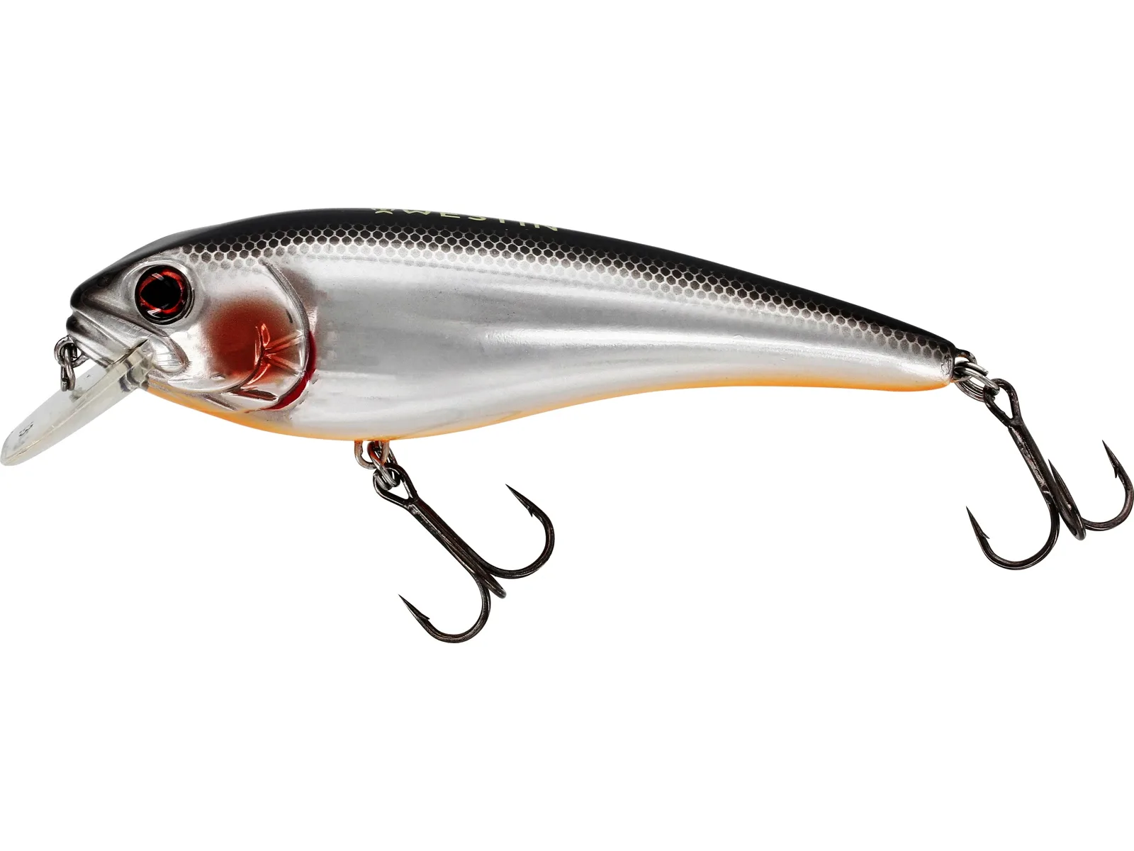 Westin Wobler RawBite Crankbait Low Floating 17cm 100g Barva: Steel Sardine, Délka: 11cm