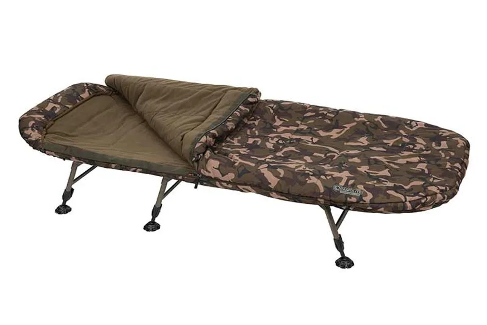Fox Rybářské lehátko se spacákem Camolite Compact Sleep System