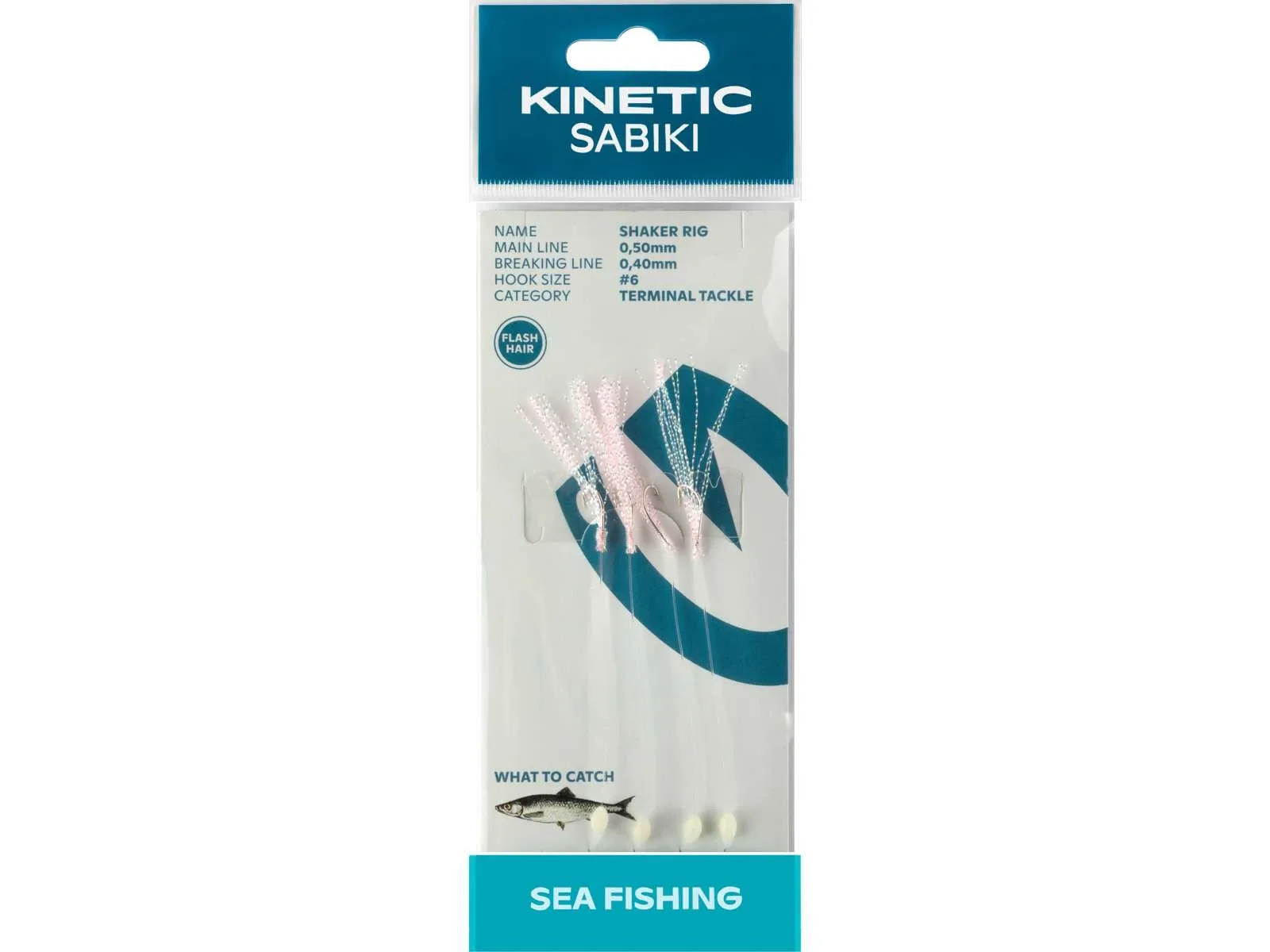 Kinetic Návazec Sabiki Shaker 4ks Barva: Pink Flashhair, Velikost háčku: #6