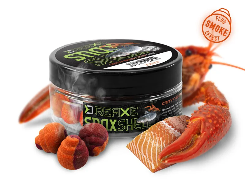 Delphin rozpustné wafters d snax shell losos rak 30 g - 10 mm