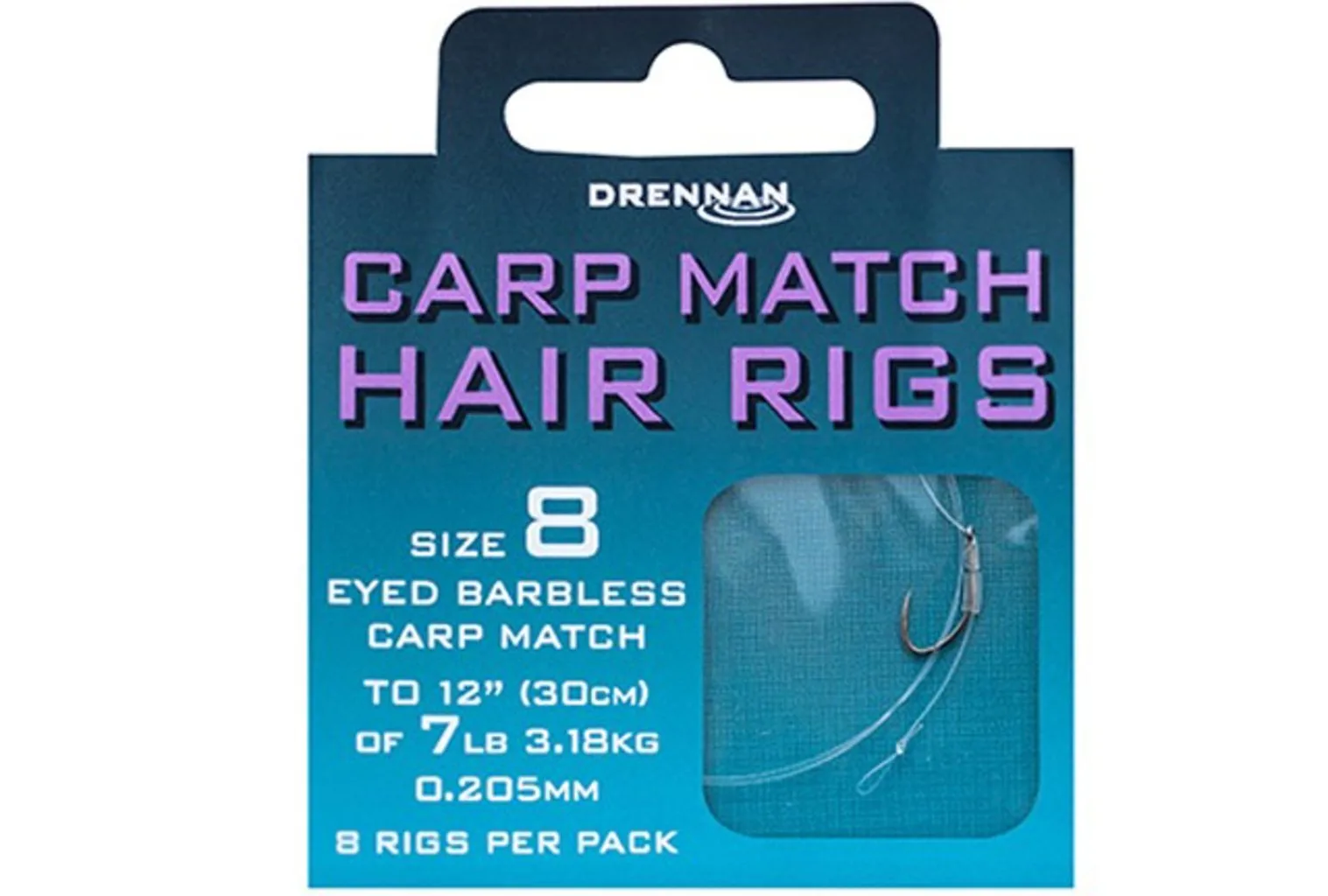 Drennan návazce Carp Match Hair Rigs Barbless 16 / 4lb