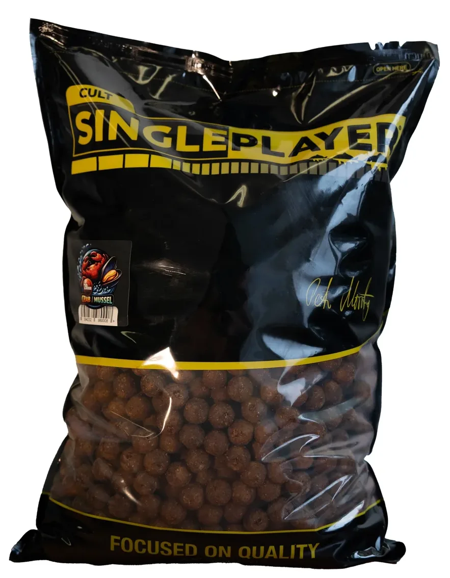 Singleplayer krmné boilie crab & mussel 10 kg - 24 mm