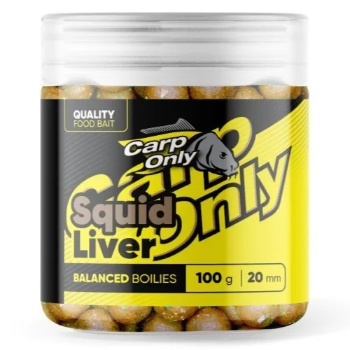 Carp only vyvážené boilies balanced squid liver 100 g - 20 mm