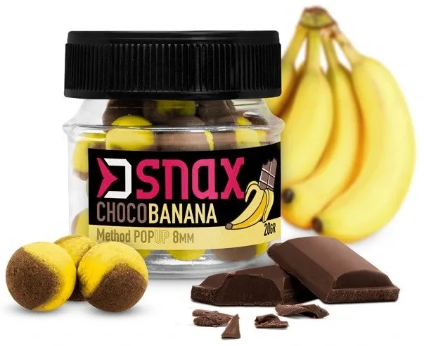 Delphin Pop Up Nástraha D Snax Pop Čokoláda Banán 20 g Hmotnost: 20g, Průměr: 10mm
