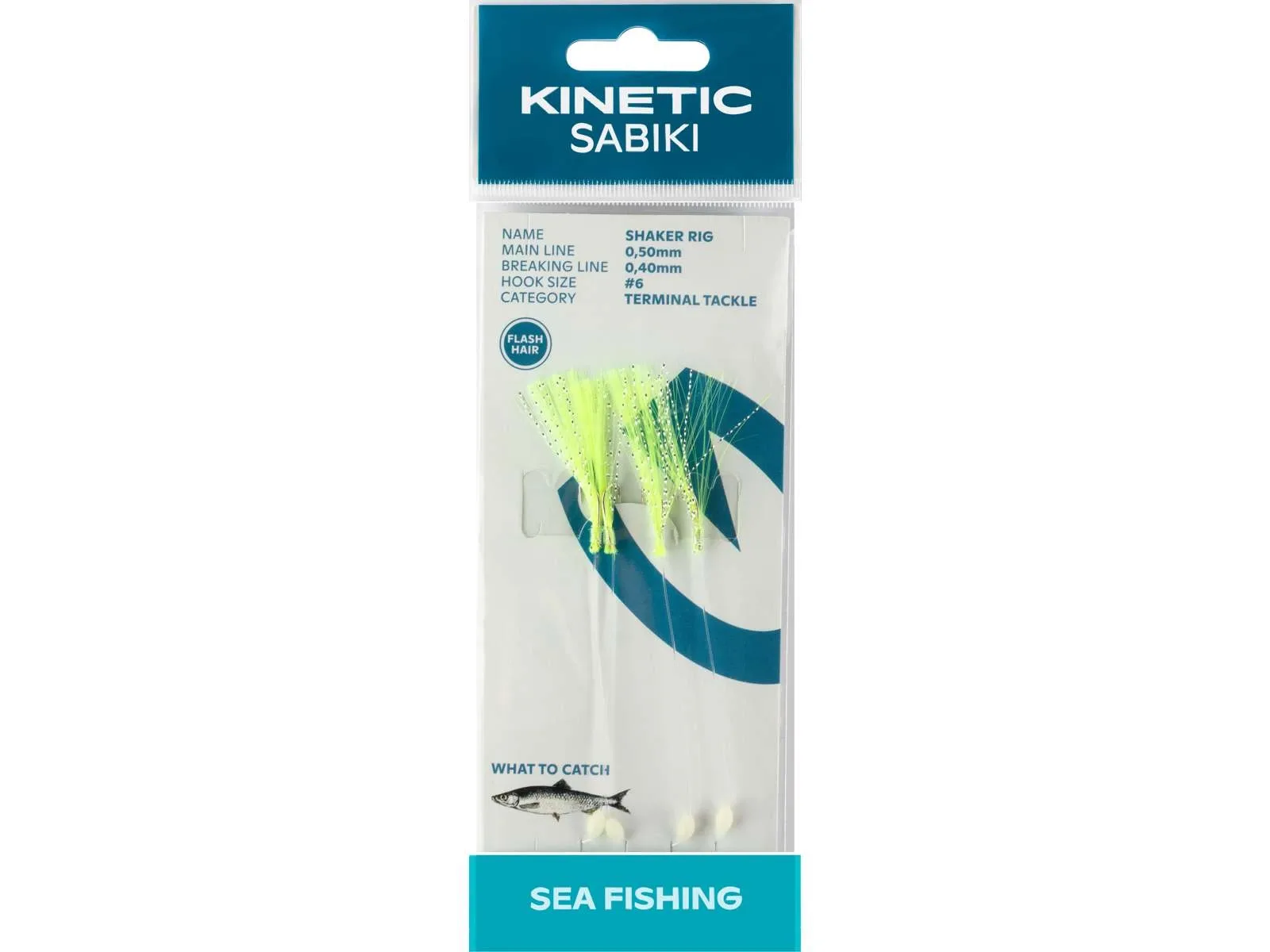 Kinetic Návazec Sabiki Shaker 4ks Barva: Chartreuse Flashhair, Velikost háčku: #6
