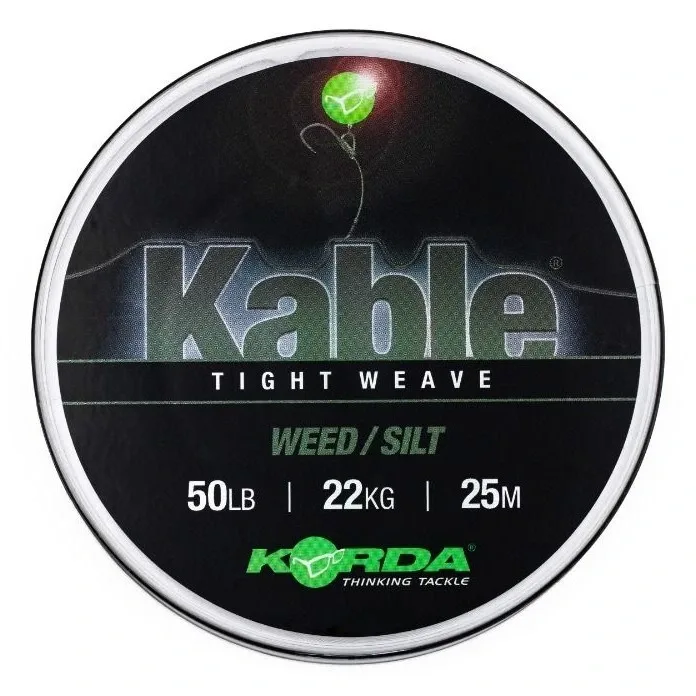 Korda Olověná Šňůra Kable Tight Weave 7m Varianta: Weed/Silt