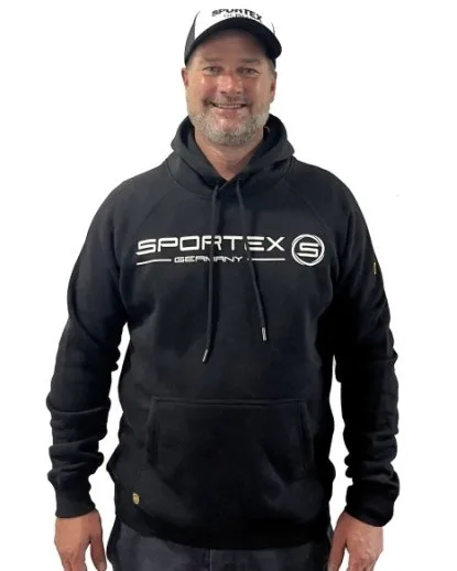 Sportex rybářská mikina s kapucí černá - m