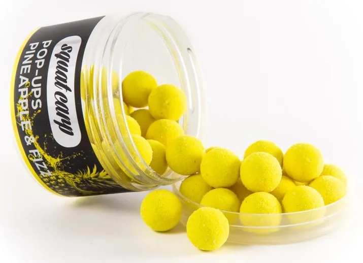 Squat carp plovoucí boilies pop-up pineapple fizz 60 g - 12 mm