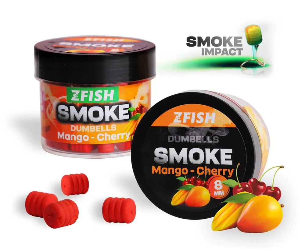 Zfish Smoke POP-UP Dumbells 8mm 20g - Mango-Cherry
