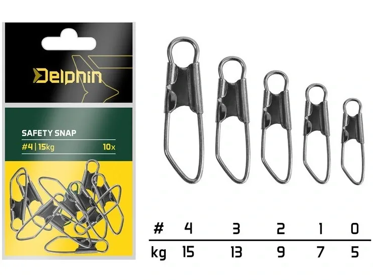 Delphin Karabinka Safety Snap 10ks Nosnost: 13kg, Velikost: #3