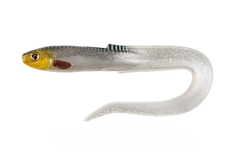 Fox Rage Gumová nástraha Slick Eel UV Silver Halo - 35cm