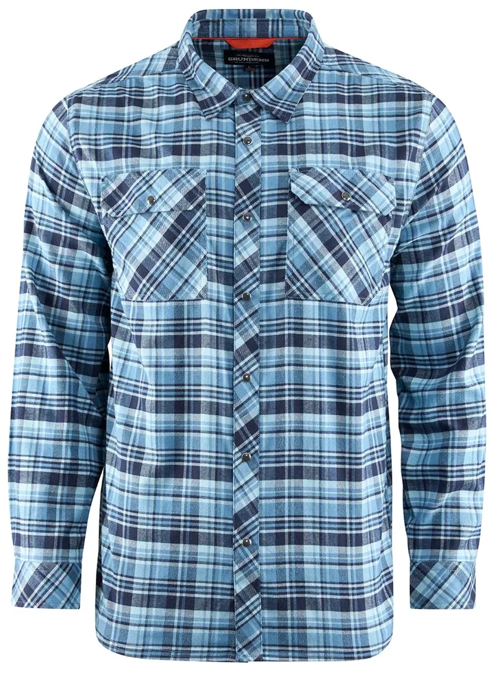 Grundéns košile dungeness seawool flannel shirt captain´s blue - l