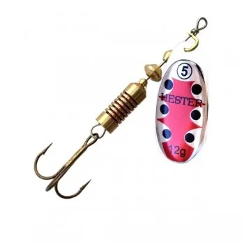 Hester Fishing Třpytka Osprey Silver Red Hmotnost: 10g, Velikost: #4