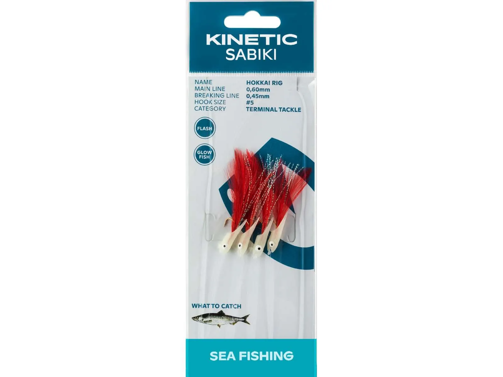 Kinetic Návazec Sabiki Hokkai 4ks Barva: Pink Flash, Velikost háčku: #5