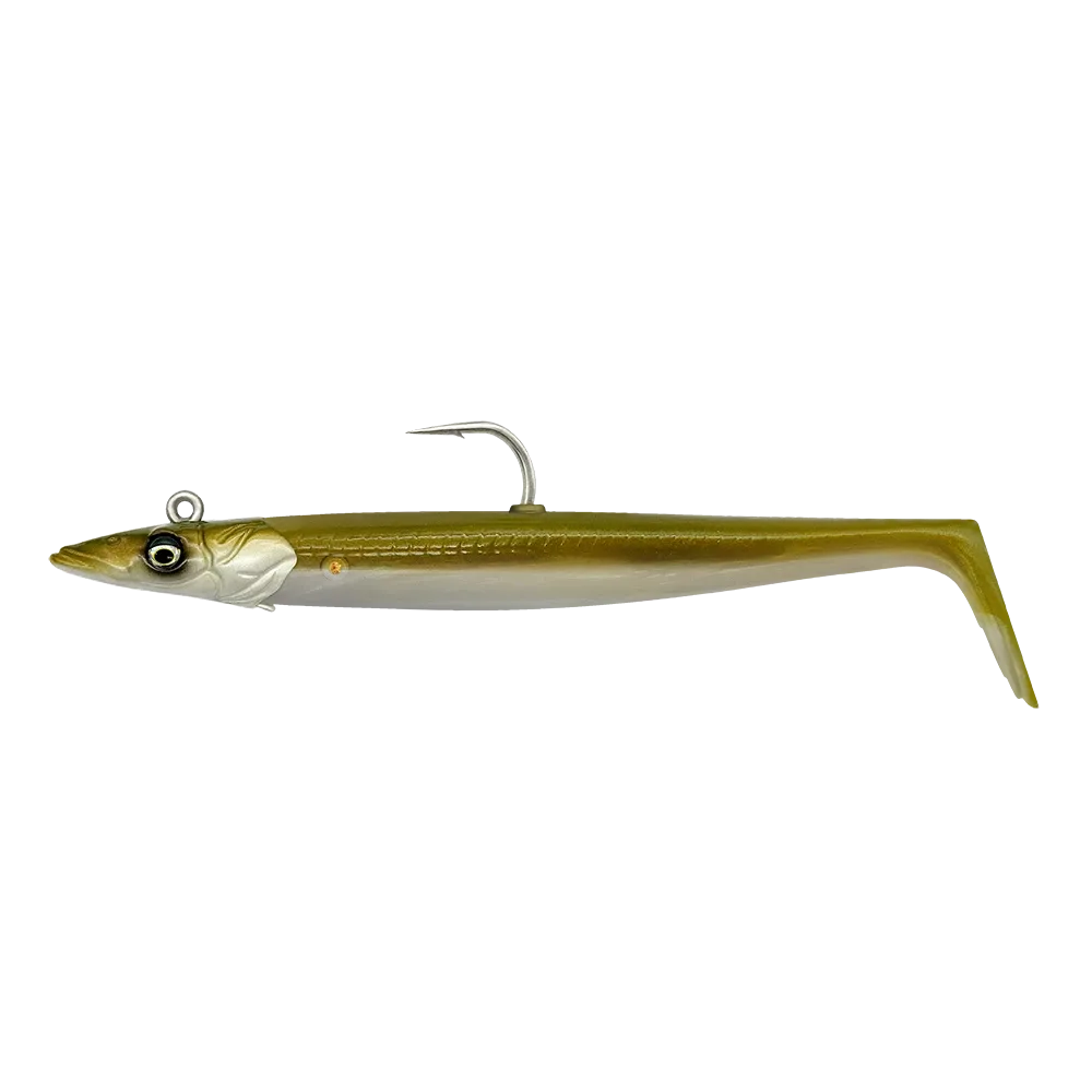 Savage Gear Gumová Nástraha Sandeel V2 Khaki Délka: 17,5cm, Hmotnost: 65g