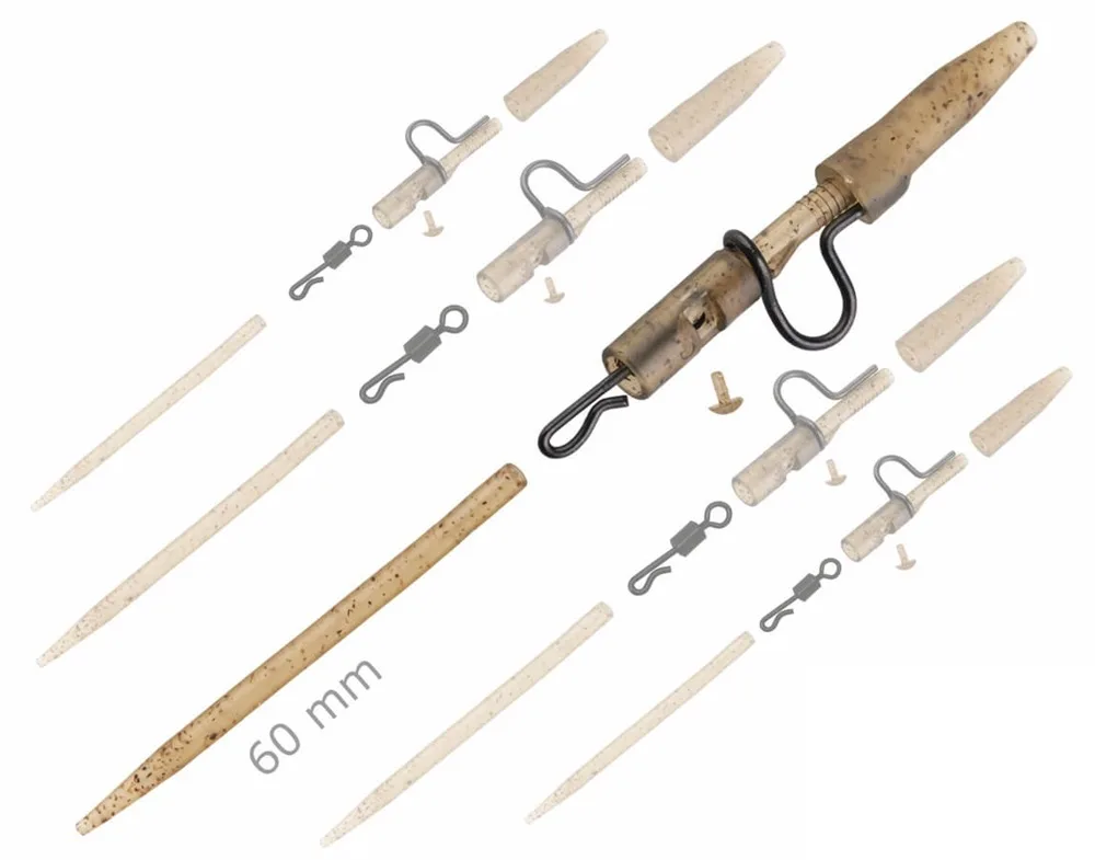 Zfish závěsky heavy duty clip complete pin set 60 mm 5 ks