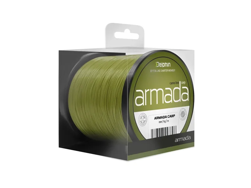 Delphin Vlasec Carp Armada Camo 600m Nosnost: 4,4kg, Průměr: 0,25mm