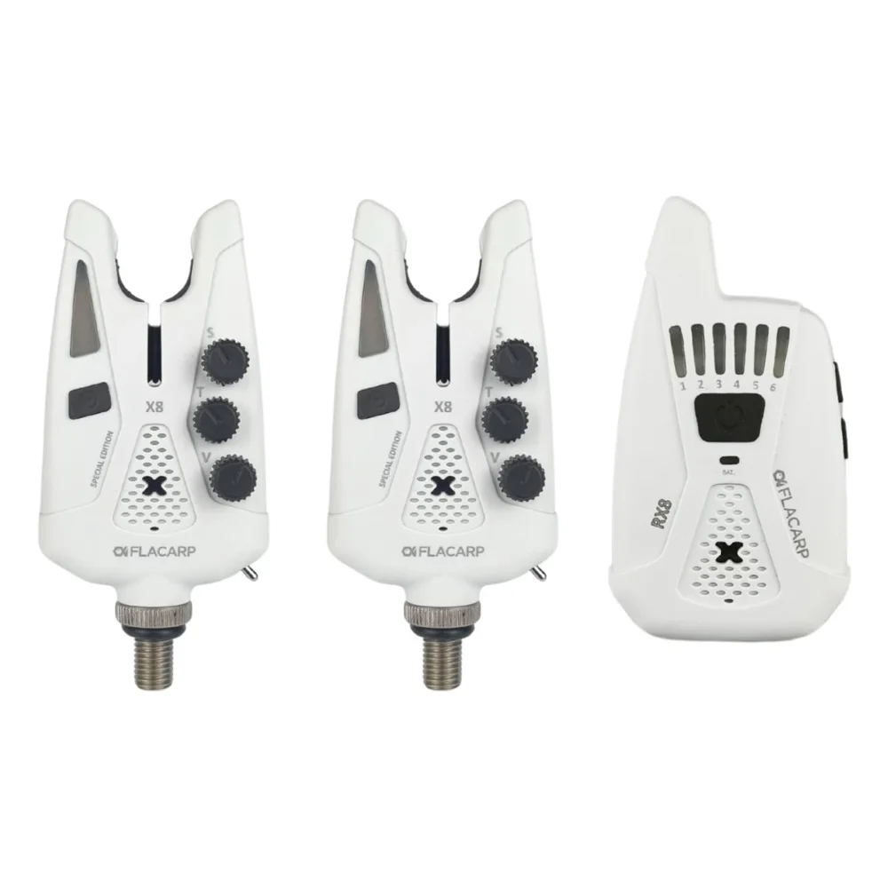Flacarp sada signalizátorů x8+rx8 2+1 speciální barevná edice - bílá