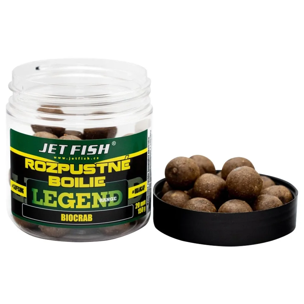 Jet Fish Rozpustné Boilie BioCrab 250ml Průměr: 20mm