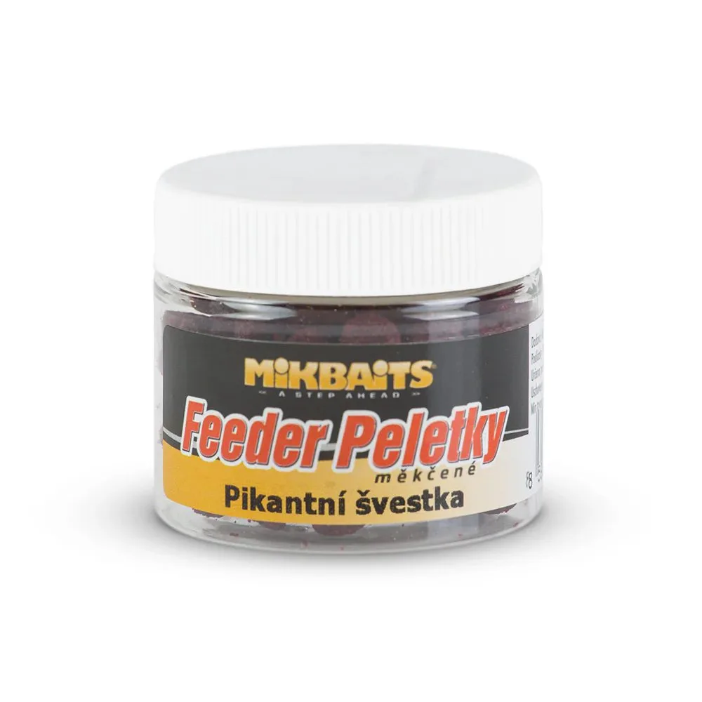 Mikbaits Měkčené feeder peletky 50ml - Pikantní švestka