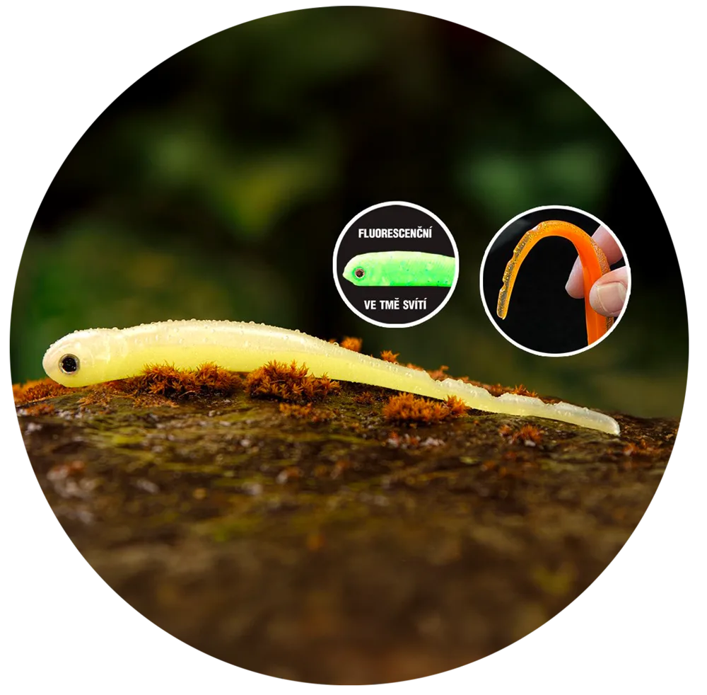 Redbass smáček big snake lemon uv color - 15,5 cm 11 g