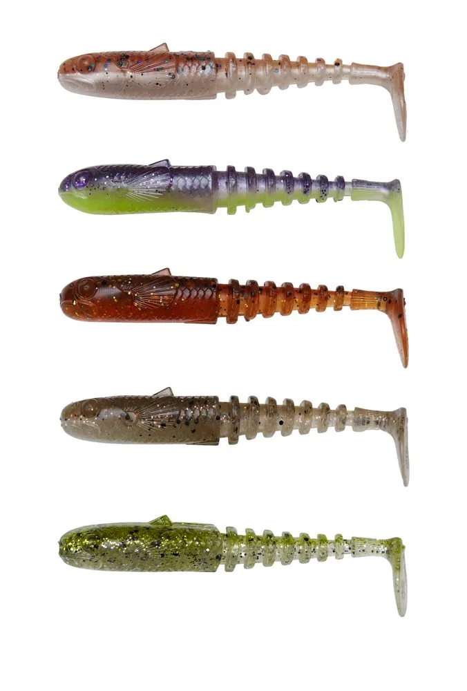 Savage Gear Gumová nástraha Gobster Shad Clear Water Mix 5ks - 7,5cm 5g