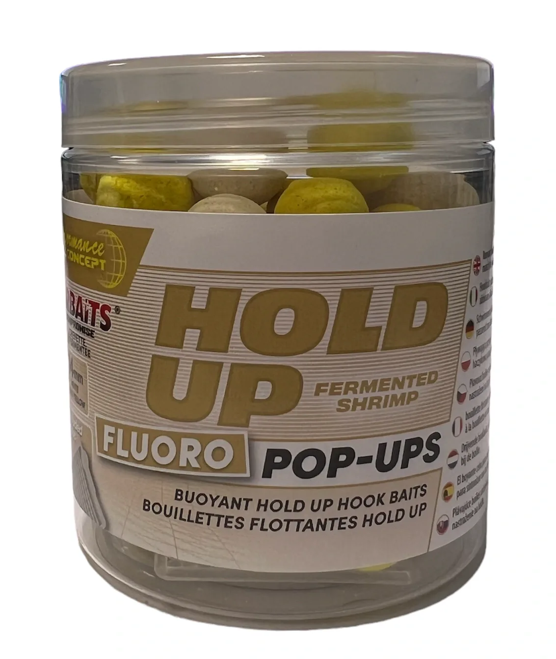 Starbaits Plovoucí Boilie Hold Up Fermented Shrimp Fluo 80g Hmotnost: 80g, Průměr: 14mm