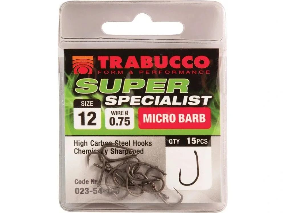 Trabucco Háčky Super Specialist 15ks - vel. 8