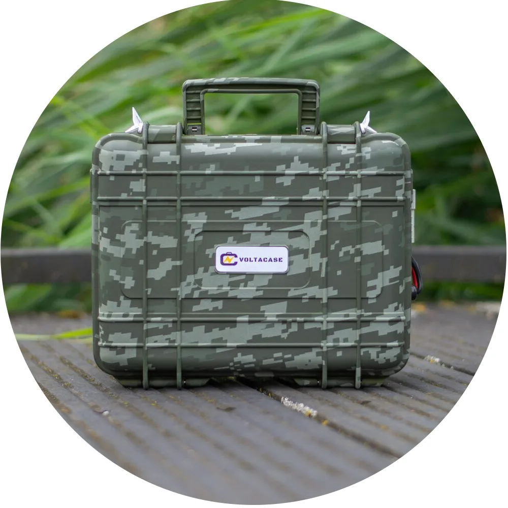 Voltacase baterie lifepo4 camouflage 12,8v 105ah vodotěsná