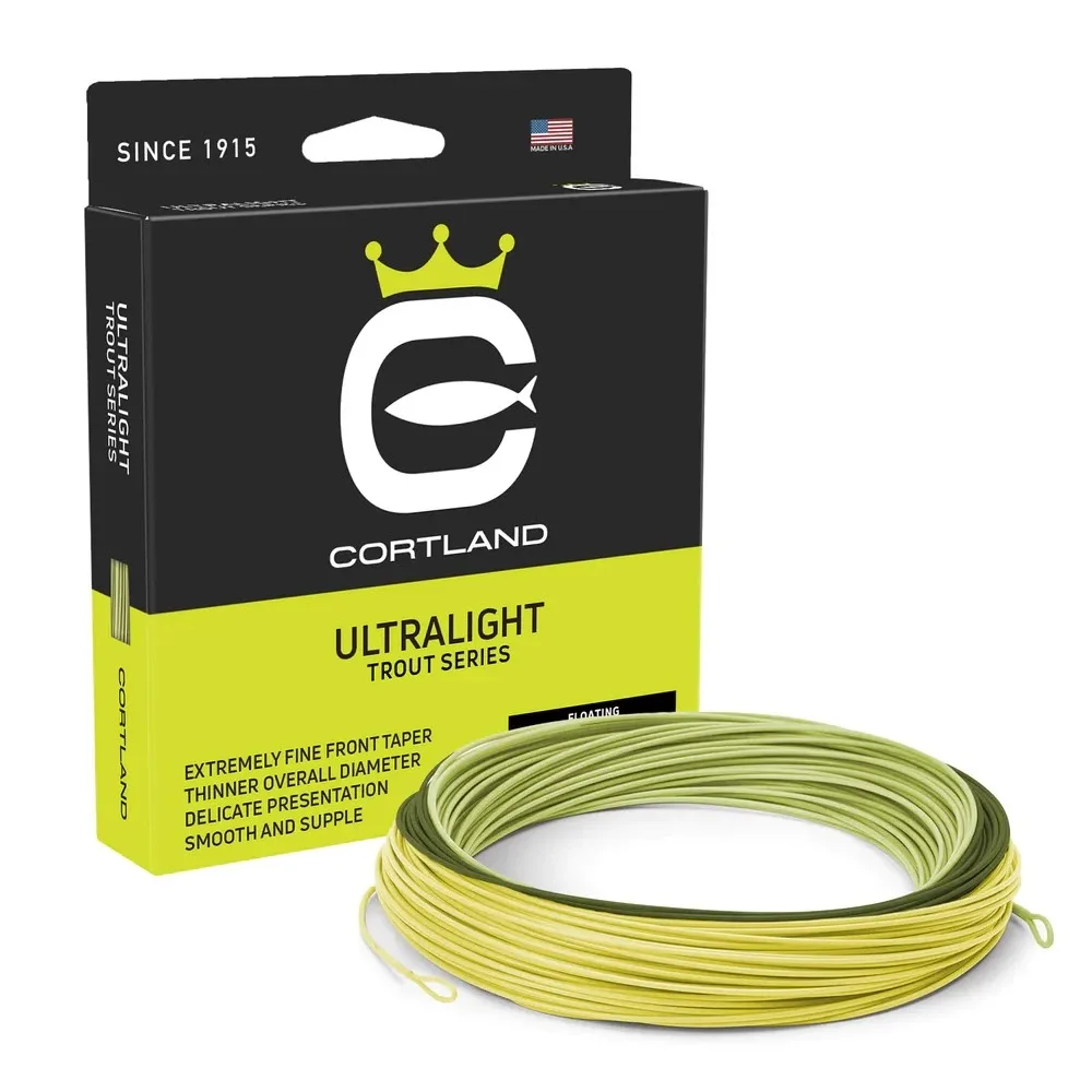 Cortland Muškařská Šňůra Trout Ultralight Tricolor Fresh Floating WF 90ft Aftma: #2