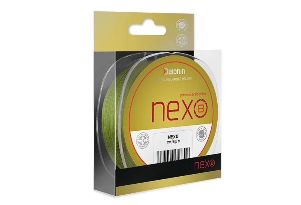 Delphin Šňůra Nexo 8 green - 0,16mm 21,8lbs 300m