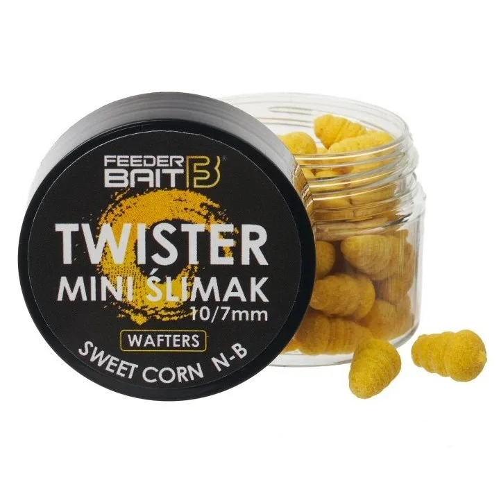 FeederBait Neutrálně Vyvážená Nástraha Mini Šlimak Wafters 25ml Hmotnost: 25g, Průměr: 7x10mm, Příchuť: Sladká kukuřice - N.B.A.