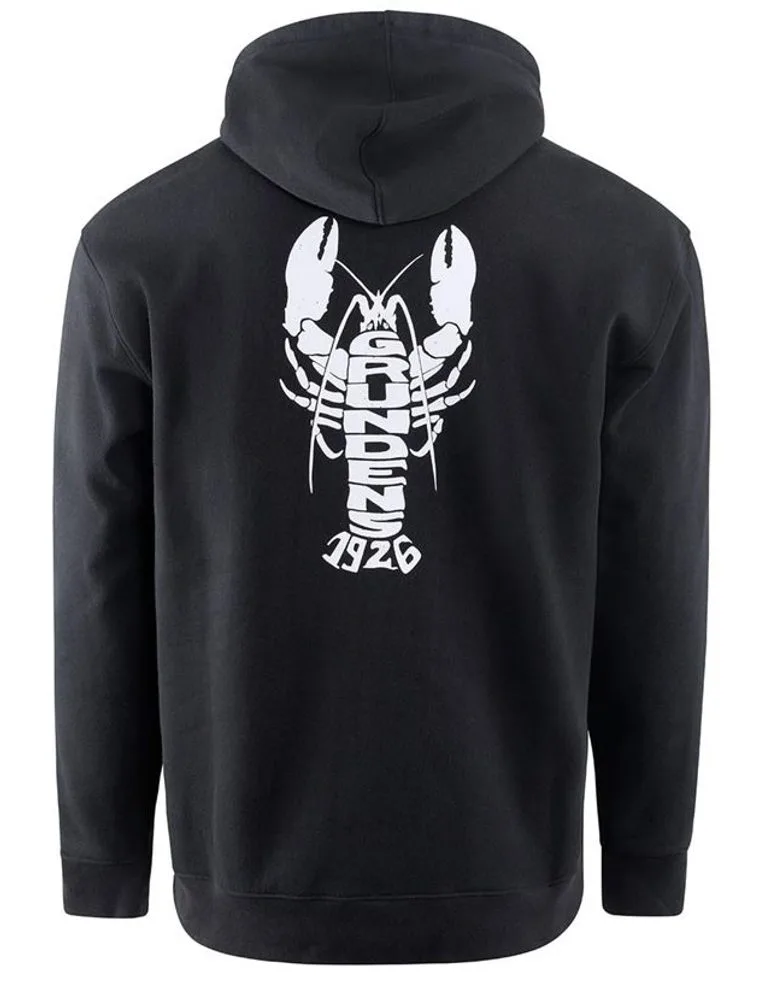 Grundéns Rybářská Mikina Eat Your Words DWR HD Hoodie Black Lobster Graphic - S