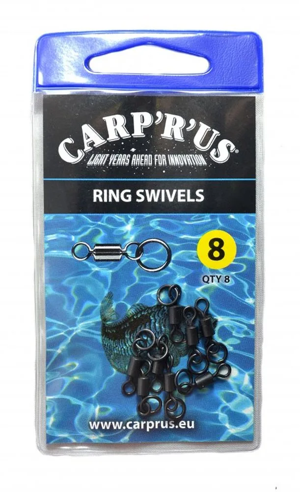 Carp ´R´ Us Obratlíky s koužkem Ring Swivel vel.8 8ks